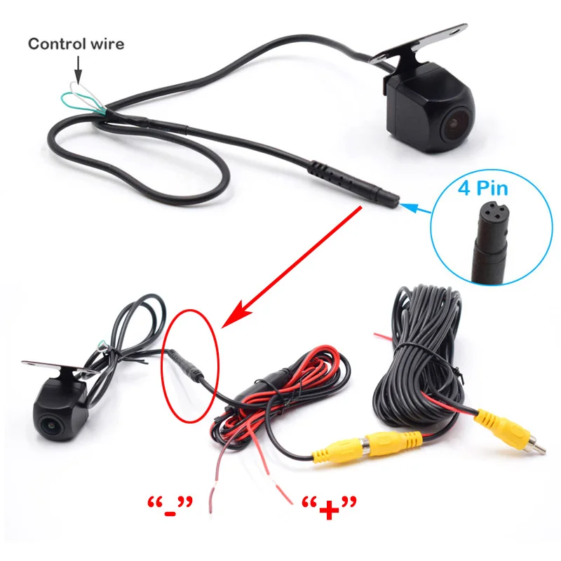 Real 175 Degrees Metal CCD Car Front Side Back Rear View Camera 4 Glass Lens Night Version Waterproof Wide Angle Improved Lens