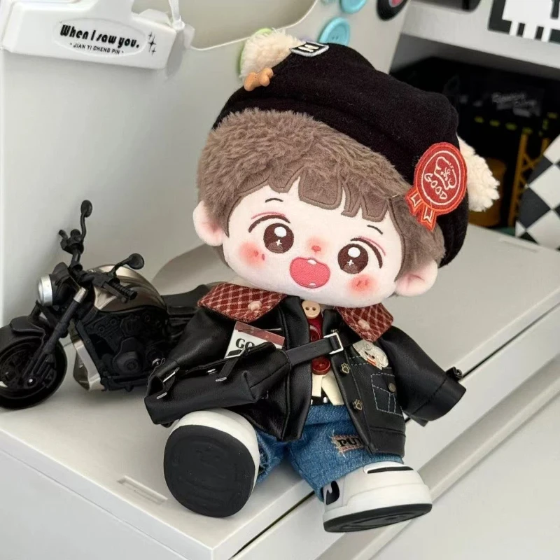 

Plush Toy 20cm Cotton Doll Dress Handsome Cool Academy Style No Attribute Doll Replacement Dress Skin Friendly Fabric Gift