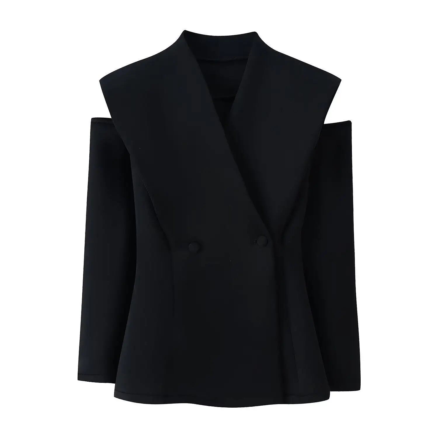 2026 Spring New Arrival Long Sleeve Waist-Cinched Button Blazer Chic Deconstructed Women's Jacket High-End Streetwear Coat