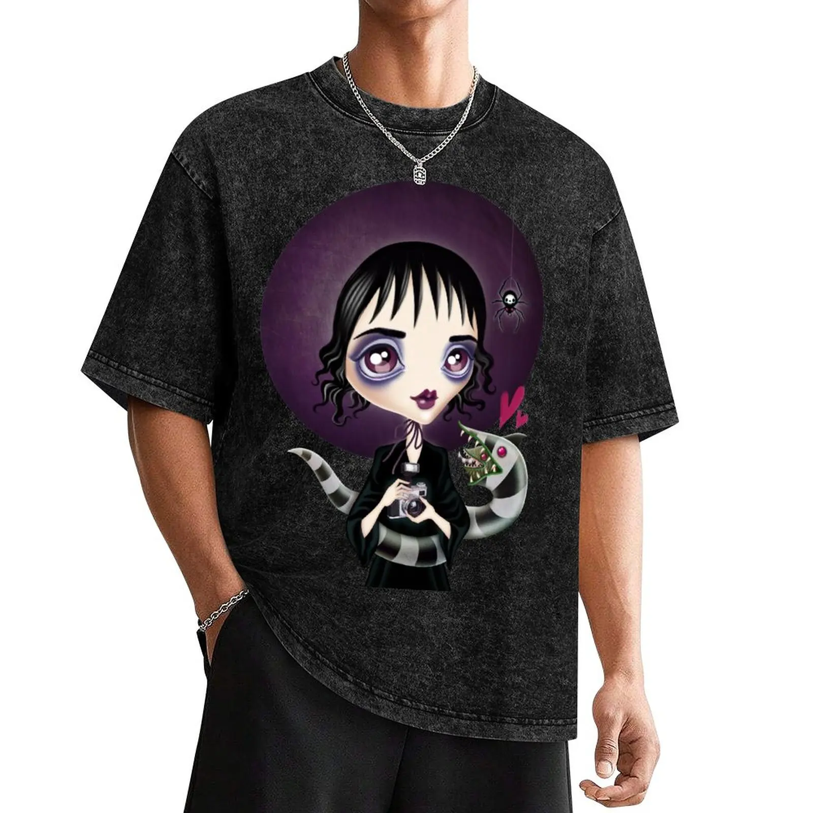 

Strange and Unusual - Lydia Deetz T-Shirt quick drying hippie clothes customizeds mens tall t shirts