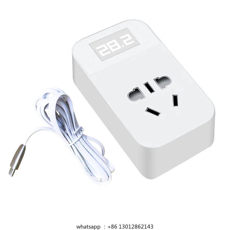 

Fish tank thermostat switch probe socket digital display electronic adjustable temperature socket