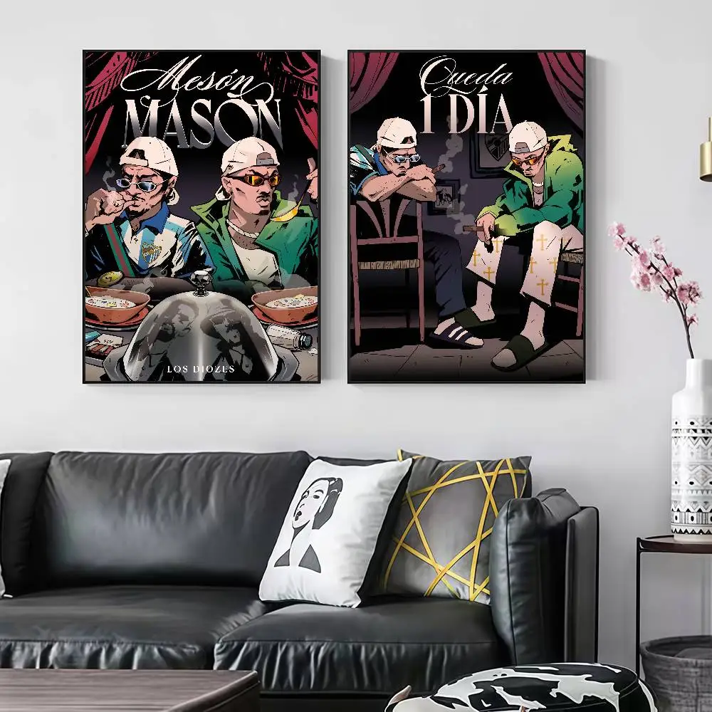 Los D-Diozes MESON MASON Peelable Self-adhesive Poster Stickers Are Suitable For Frameless Wall Decoration In A Room