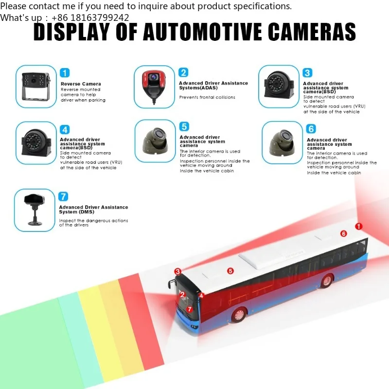 

4K 1080P 8 Channel 4Ch Mdvr 360 cam era Car Tractor Android Dash Cam Front Rear View Mirror 4G G ps Wifi Adas Dms Bsd