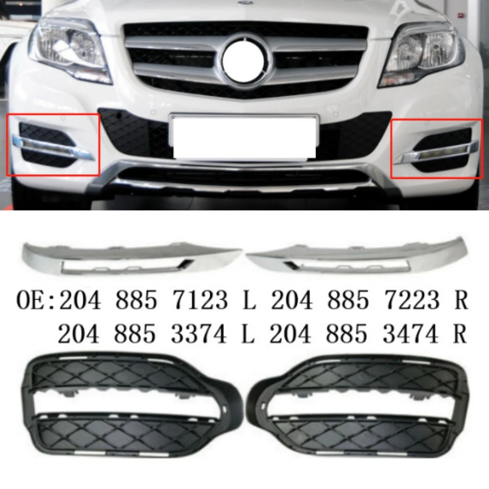 

Крышка решетки переднего бампера A2048857123 A2048857223 A2048853374 A2048853474 Для Mercedes-Benz GLK W204 X204 GLK200 2013-2015