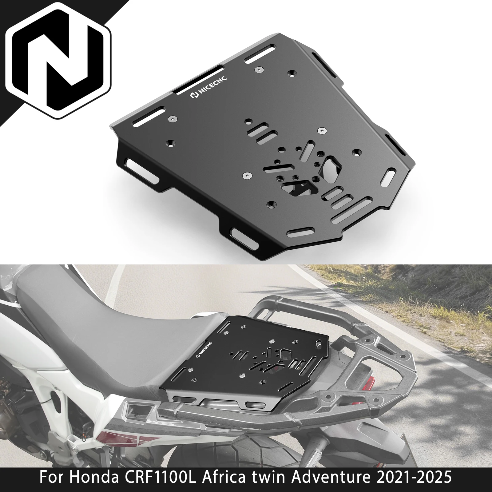 

Motorcycle Rear Pillion Luggage Rack Kit For Honda CRF1100L Africa Twin Adventure 2021-2025 Africa Twin CRF1100L Adventure 2024