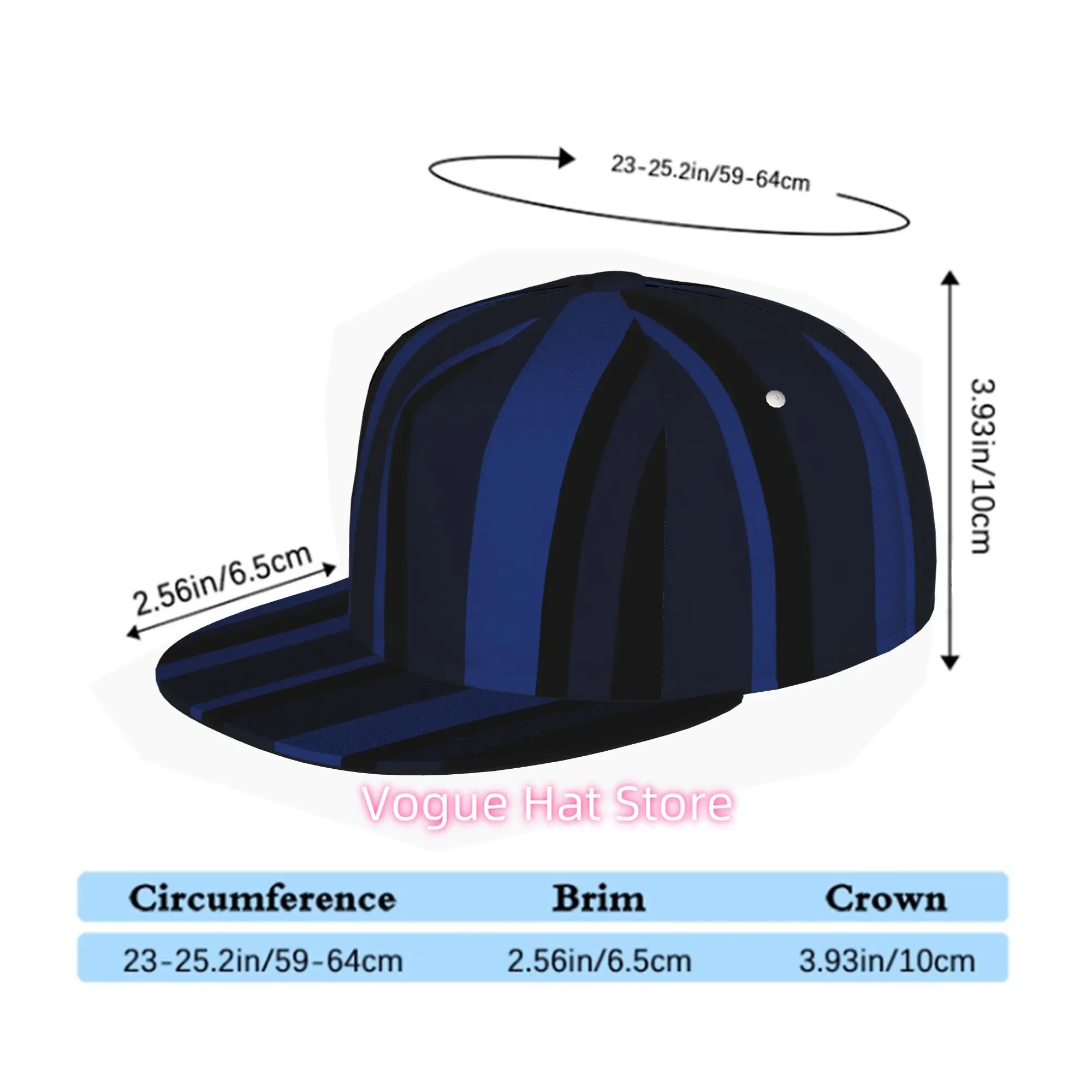 Men & Women' Adjustable Snapback Trucker Hat - Soft Flat Brim Baseball Cap with Positionable Print Technology, Machine Washable