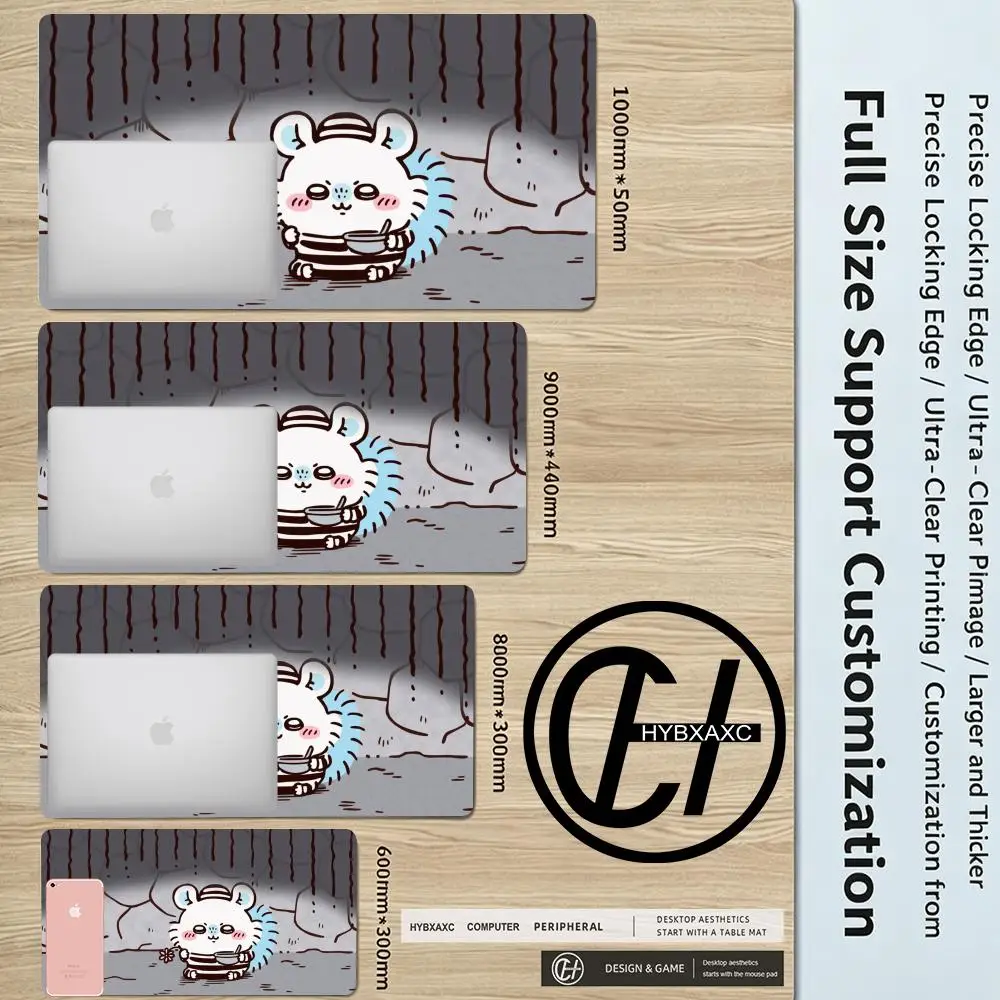 HYBXAXC HD Cartoon M-M-MMomonga C-C-CChiikawa Mouse Pad For Office Gaming And Keyboards Non-Slip Large Waterproof HD Mouse Pad