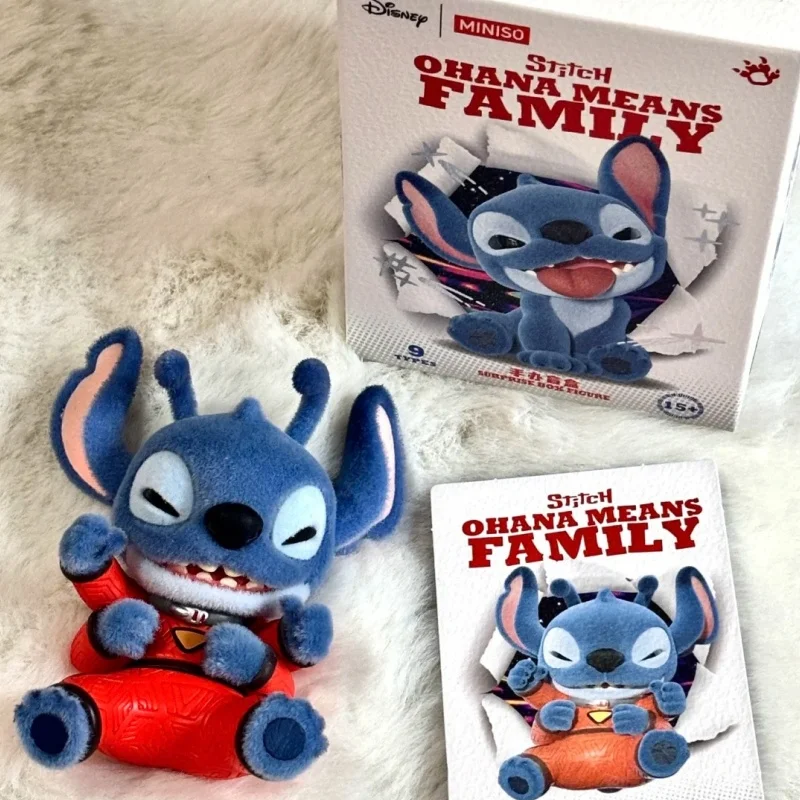 Подлинная стежка Ohana Means Family Series слепая коробка Kawaii Stitch украшения Mystery Box Decora аниме фигурка коллекция подарки игрушка