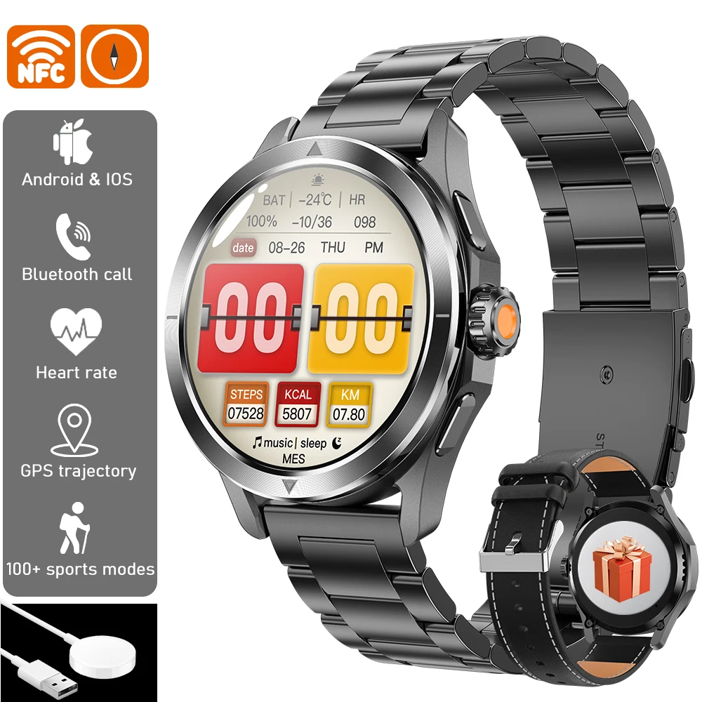 2025 New S4 Ultra For Xiaomi Smart Watch GPS Bluetooth Call Blood pressure Health watch Heart Rate Waterproof Sport Smart watch