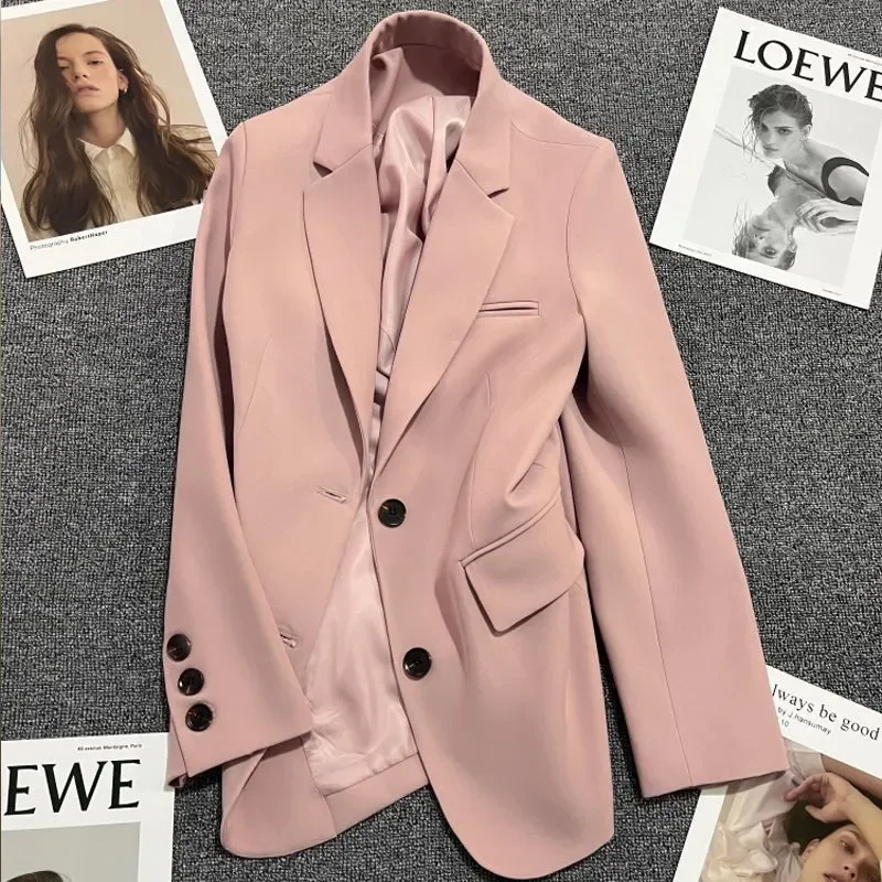 Traje caqui para mujer, Blazer de 1 pieza para mujer, ropa de trabajo de negocios para mujer, abrigo elegante informal, vestido de graduación, moda para niña, Primavera