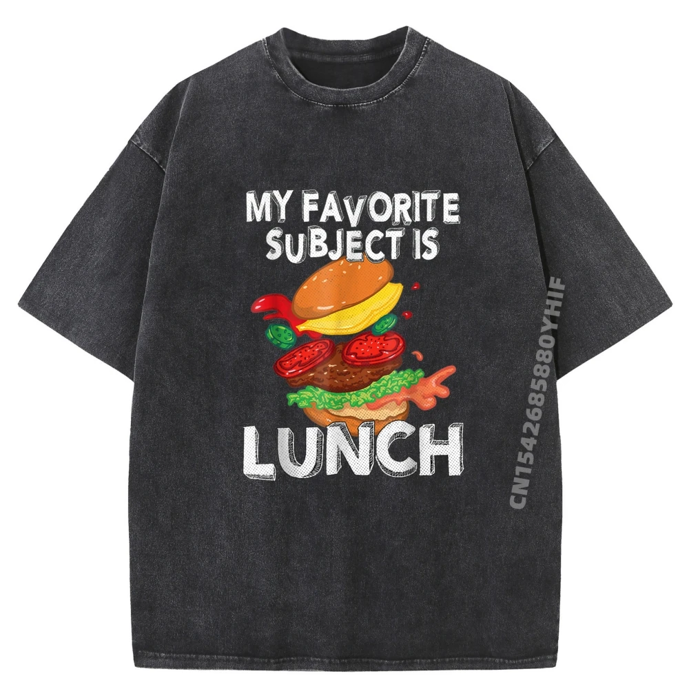 

Специальная молодежная мужская футболка «Мой любимый предмет обеда», повседневные футболки с рисунком, мужская мягкая стираная футболка