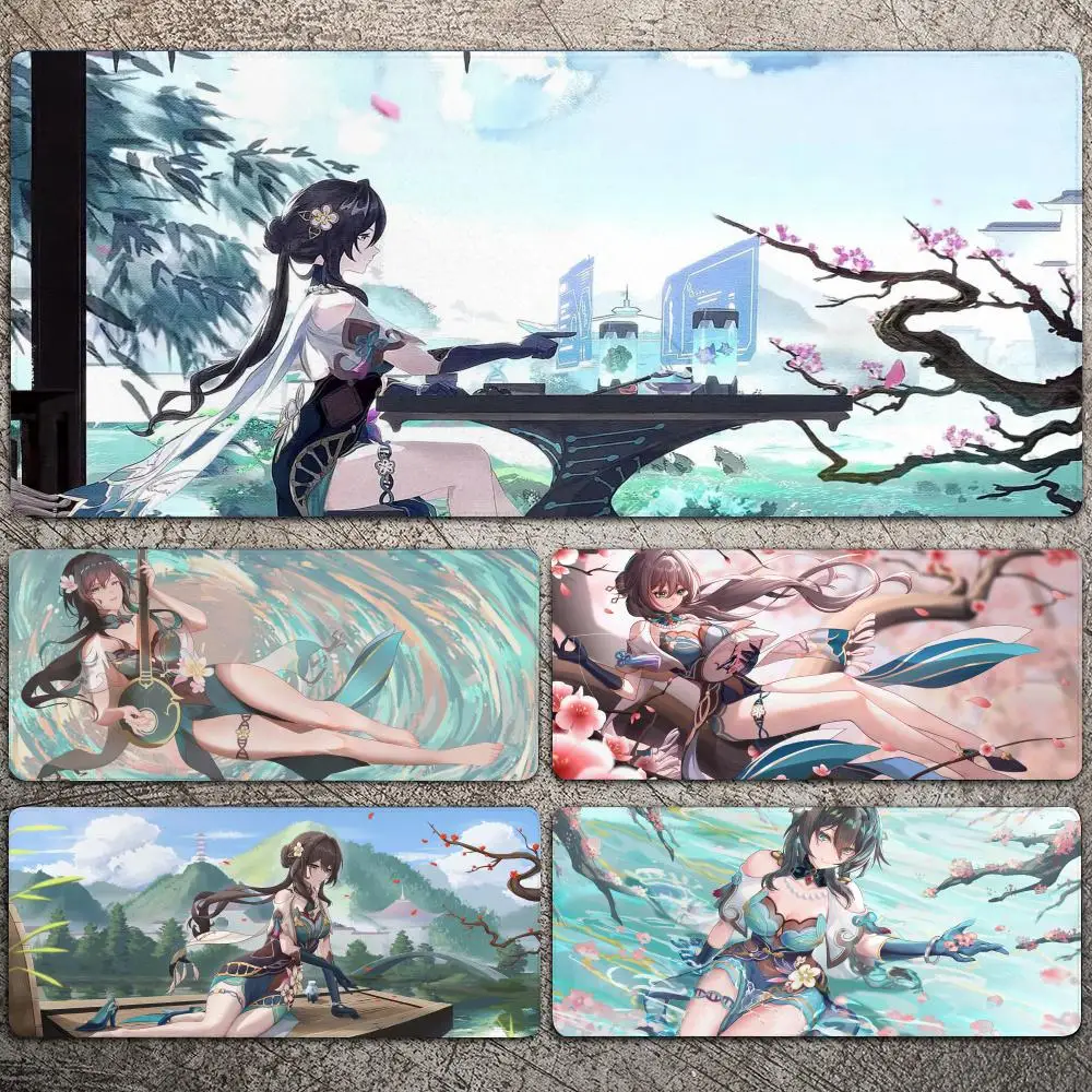 

Honkai Star Rail Ruan Mei Mousepad Large Gaming Mouse Pad LockEdge Thickened Computer Keyboard Table Desk Mat