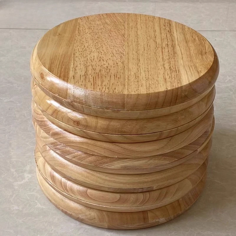 Solid Wood Stool Seat - Extra Thick, Splinter-Free & Anti-Slip Replacement Panel for Living Room, DIY Bench or Table Top