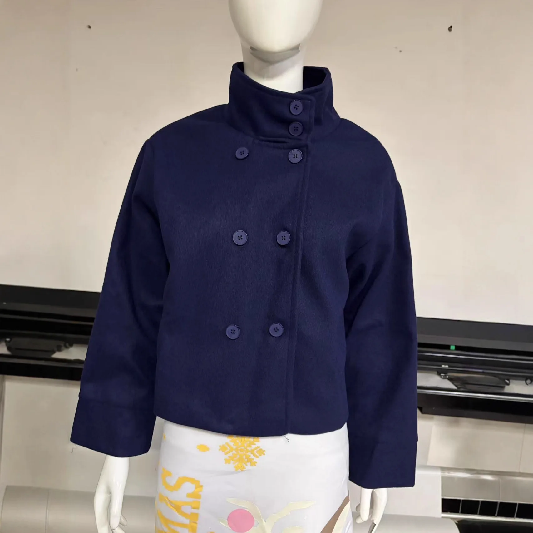 

Ele ort шерстяной топ женский осенне-зимний модный воротник-стойка универсальный повседневный топ Thiened Long Sve полиэстер