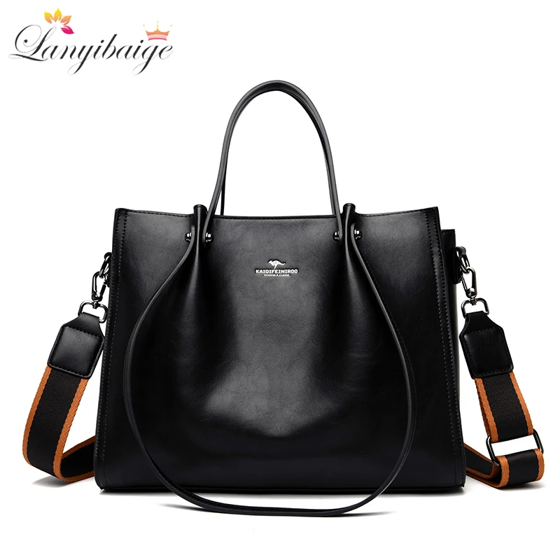 Three Layer Luxury Handbags 100% Genuine Leather Tote Bag Crossbody Shoulder Bags For Women 2024 New Soft Leather Casual Bag Sac