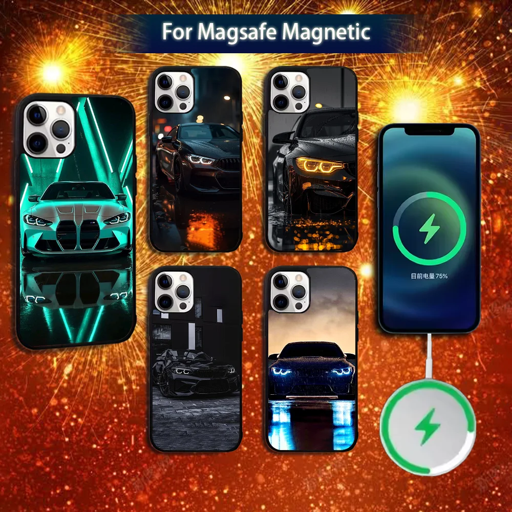 

Blue Red B-bmw-ES Car Phone Case For iPhone 16e,16,15,14,13,12,11,Plus,Pro,Max,Mini Magsafe Magnetic Wireless Charging