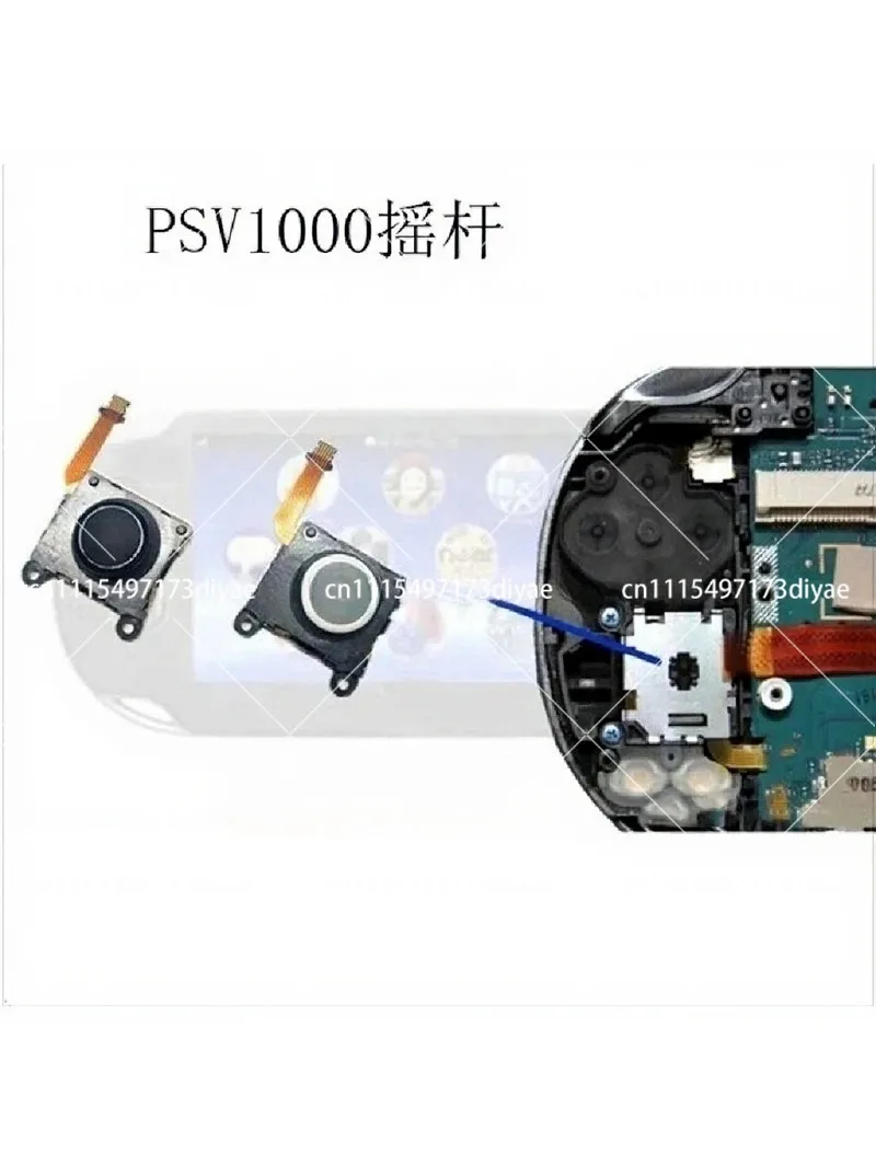 Game Joystick for PSVita1000 Host, Accessories Left and Right 3D Joystick Replacement
