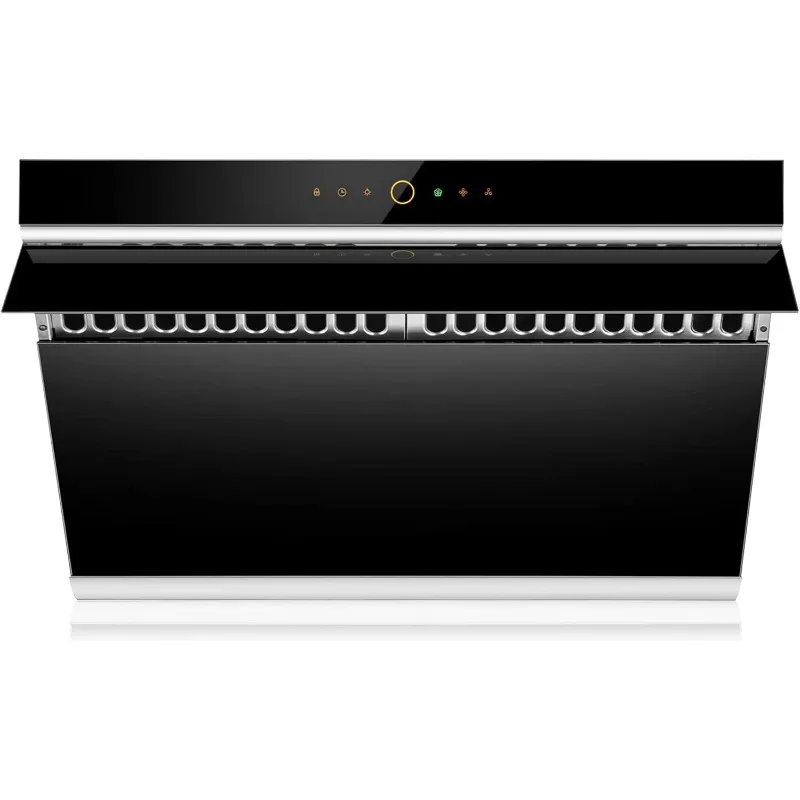 

30” Under-Cabinet or Wall-Mount Range Hood Dual DC-Motor Slant Vent Design Hands Free On and Off Touchscreen