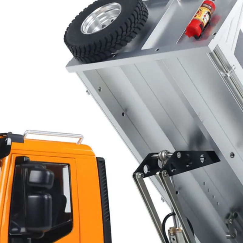 

Игрушки 1/14 6x6 Металлический RC Гидравлический Самосвал 2-скоростной Коробка передач Освещение Звуки управляемый Самосвал TOUCAN Собранная модель TH23189