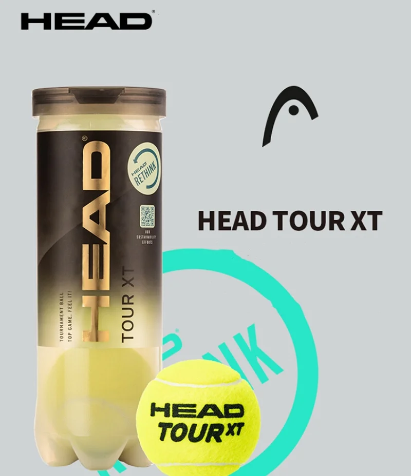 

HEAD Professional Tennis Balls TOUR XT High Elastic Competition Training Tennis Balls Resistance Tennis Ball 3 Pieces Per Can