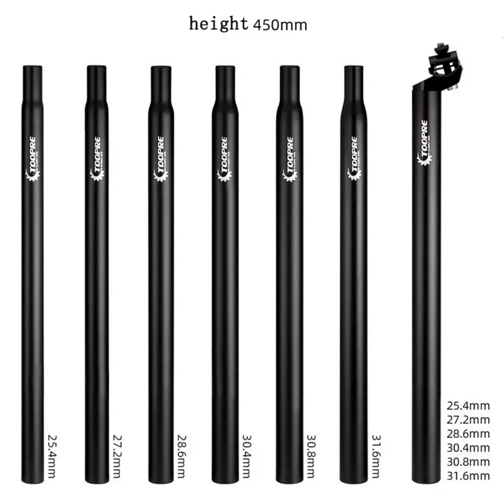 MTB Seatpost 25.4 27.2 28.6 30.8mm 350 450mm Aluminum Alloy Seat Tube Long Fixed Gear Seat Post Extension Bike Parts Aceessories