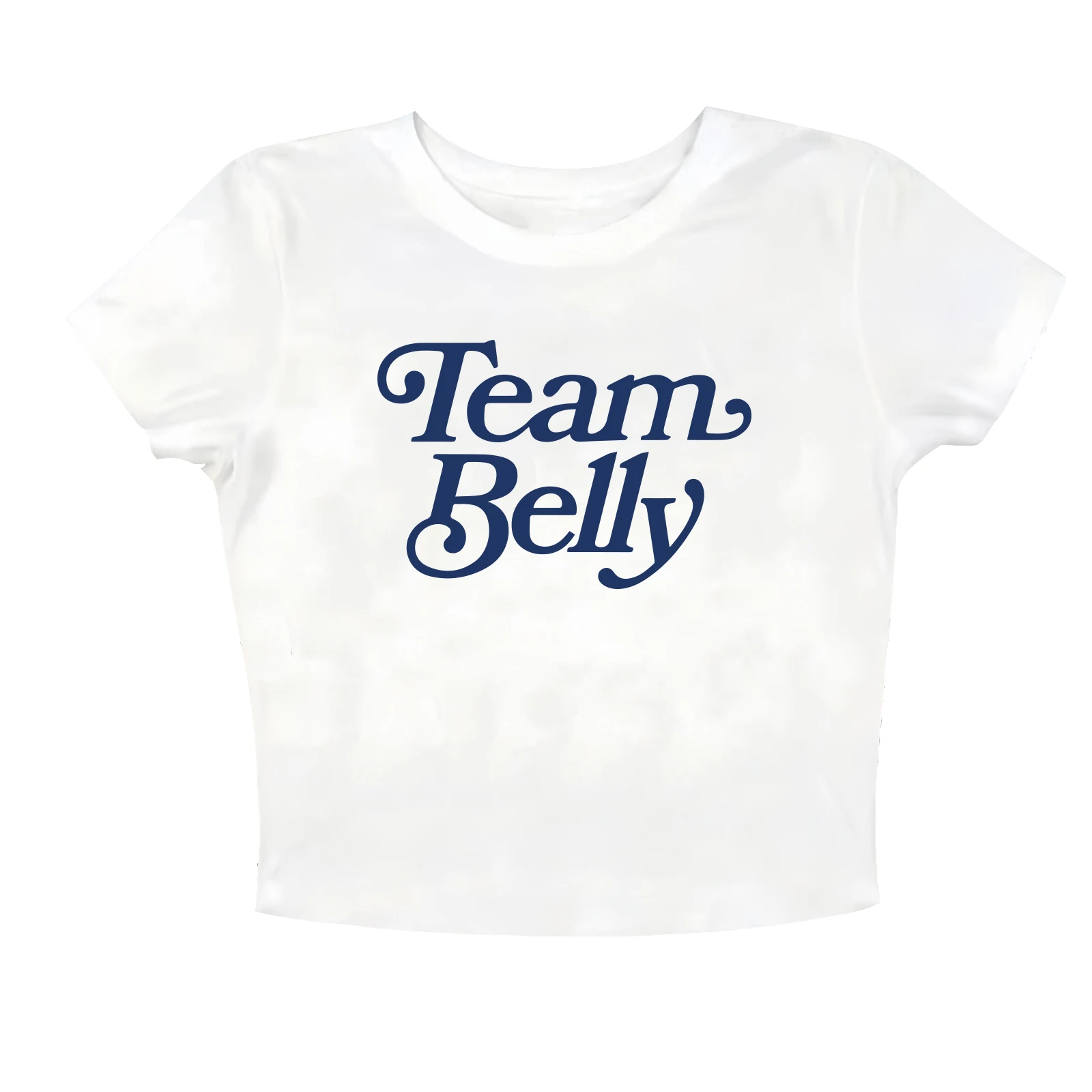 L'estate che è diventato grazioso Belly Team Belly Crop Top T-shirt da donna e ragazza, camicia alla moda per i fan, regalo Y2k Top