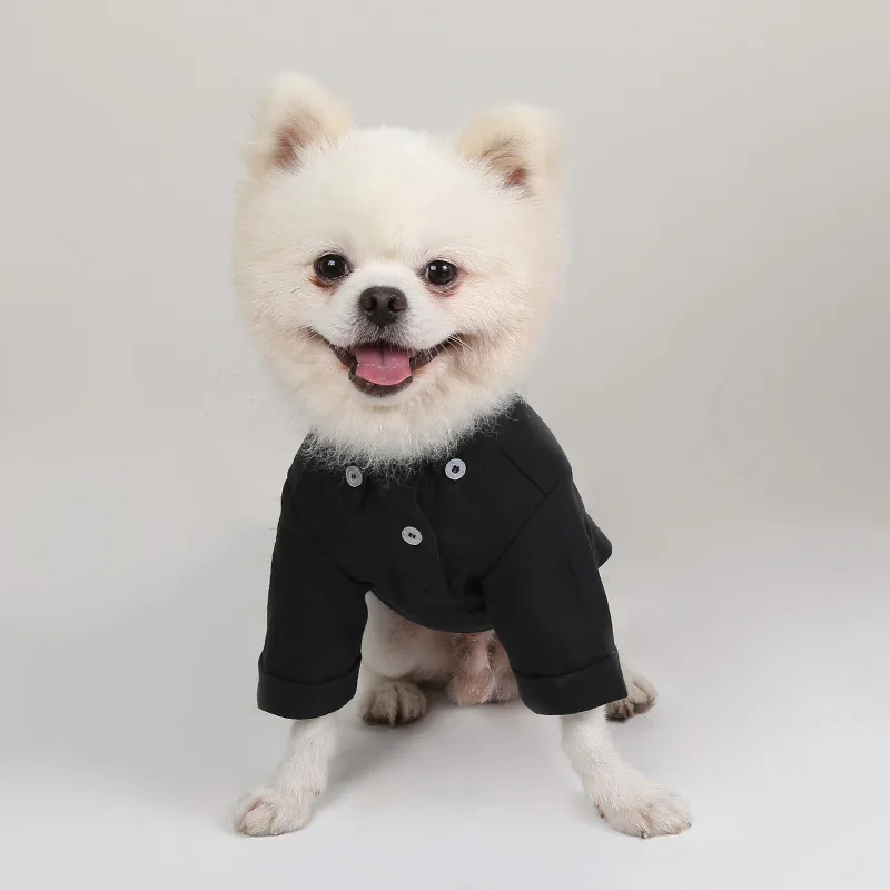 Spring and Autumn Pet Bottoming Shirts Versatile Slim Dog Clothes Boutique Pet Trendy Clothes