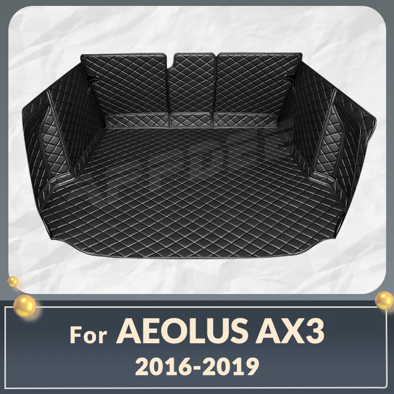 

Auto Full Coverage Trunk Mat For Dongfeng AEOLUS AX3 2016-2019 18 17 Car Boot Cover Pad Cargo Interior Protector Accessories