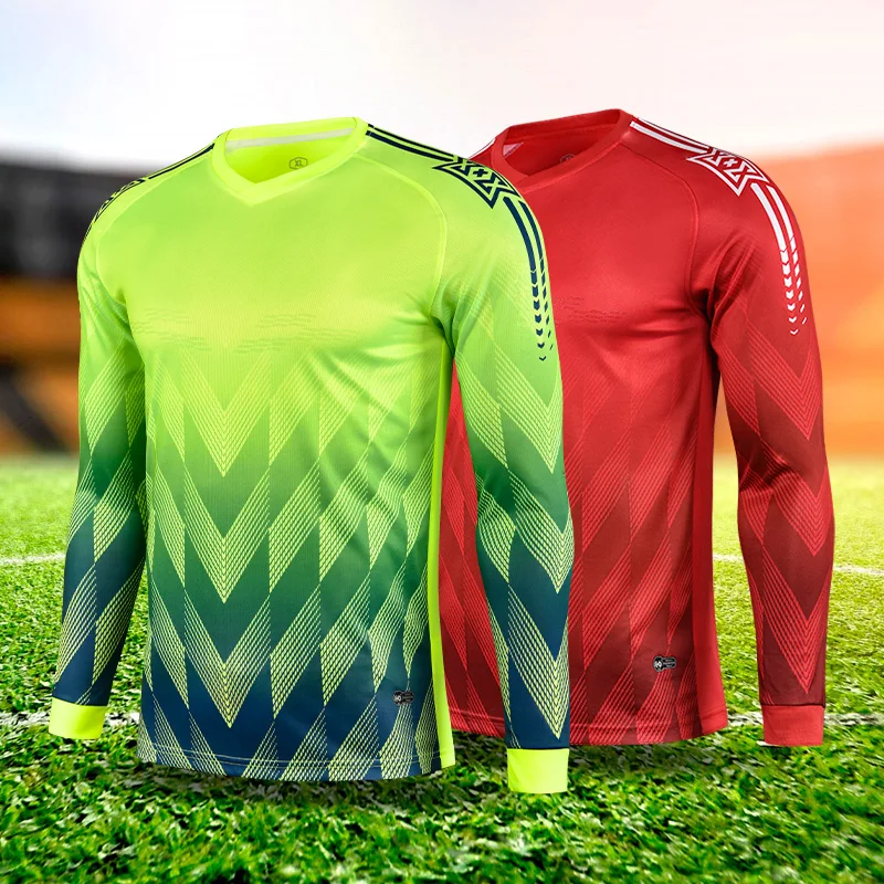 2024 Men Goalkeeper Football Jersey Custom Soccer Long Sleeve Football Uniform Adult Kids Soccer Kit Goalkeeper Suits