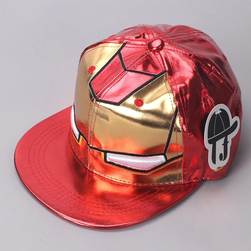 

2024 The Latest Hip-hop Style Iron Man South-facing Hip-hop Baseball Cap Men's Cartoon Animation Marvel Comics The Avengers Hat.