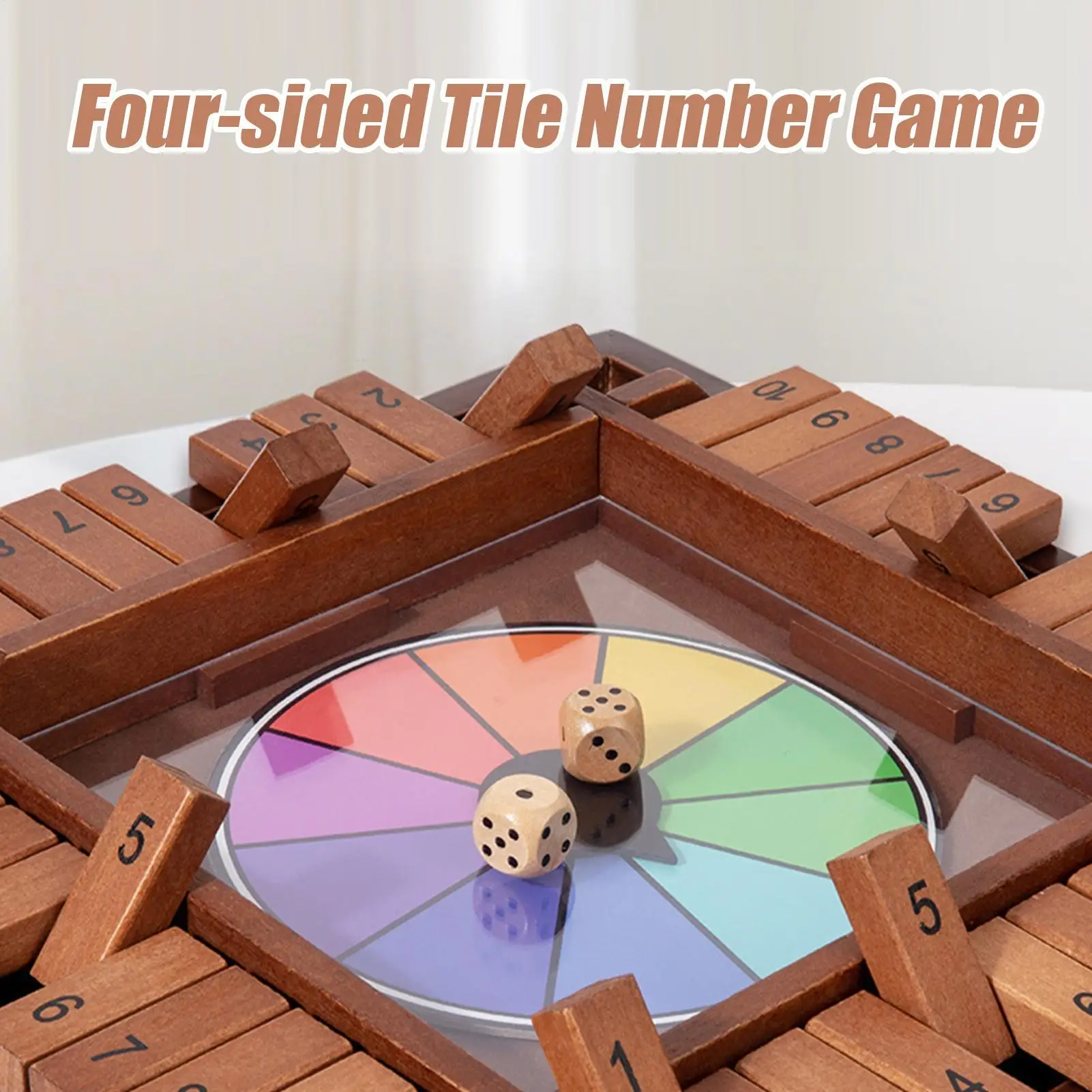 

Игры в кости для взрослых, деревянные игральные кости, настольная игра, шахматная игрушка с четырехсторонними цифрами для родителей и детей, взрослых, студентов, мужчин, домашнее путешествие, вечеринка