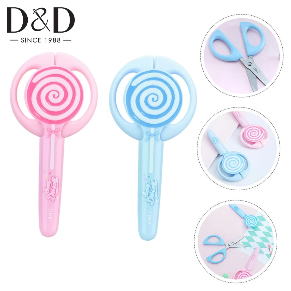 

1Pcs Scissors Lovely Lollipop Shaped Portable Student Scissors Hand Craft Scissors DIY Scrapbook Paper Diary Craft Decorating