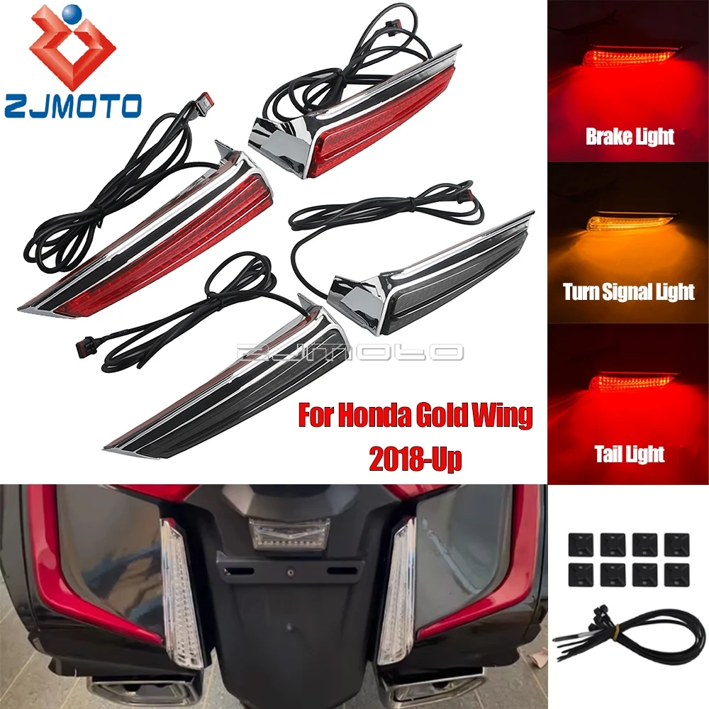 Gold Wing Front Lighted Vent Trim LED Turn Signals Kit Motorcycle Accessories For Honda Gold Wing DCT Tour DCT Airbag 18 2019-Up