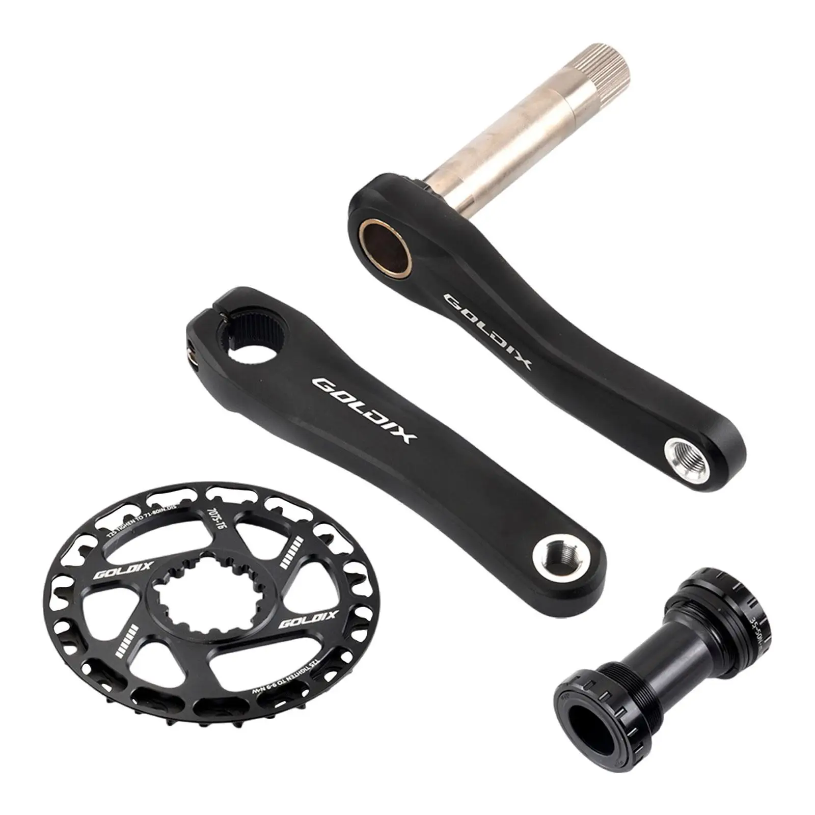 

Kids Bicycle Crankset Spare Parts Easy to Install Aluminum Components Lightweight 28T Crank Arm Set Crank Arm Cycling Repair