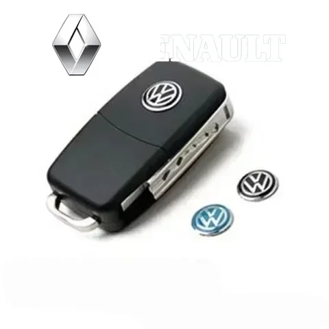 

For VW Golf Passat Tiguan GTI Polo Arteon Touareg Taigo Caddy Jetta Beetle Sharan Car Metal Emblem Stickers Auto Remote Key Logo