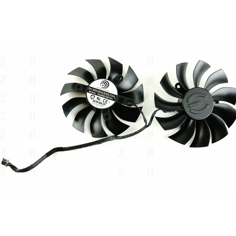 H пара вентиляторов-кулеров для EVGA GTX 750 780Ti 950 980Ti 1080Ti PLA09215B12H 87 мм H пара вентиляторов-кулеров для EVGA GTX 750 780Ti 950 980Ti 1080Ti PLA09215B12H 87 мм