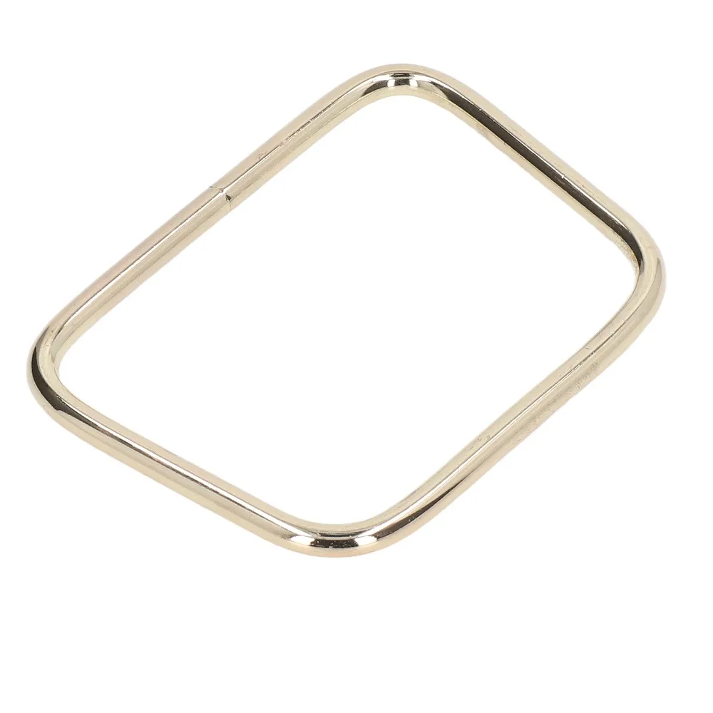 2pcs Purse Making Gold Handbag Handles Trapezoid Shape Glossy Finish Bag Handles Iron Purse Handle Purse Making