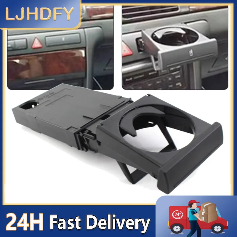 Stretch Fold Cup Holder For Audi A4 A6C5 1998-2004 Car Accessories Sliding Type Bracket Car Water Beverage Holder 4B0862534D