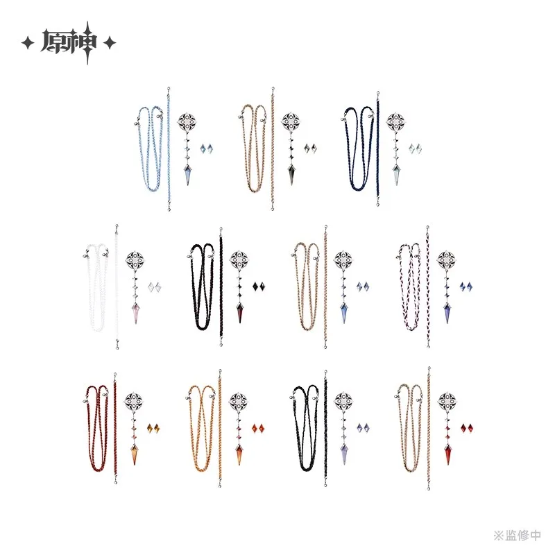 

Официальная игра miHoYo Genshin Impact Frost Scar Flame Series, набор брошей, комплект аксессуаров Balladeer Tartaglia, подарки для косплея на Хэллоуин