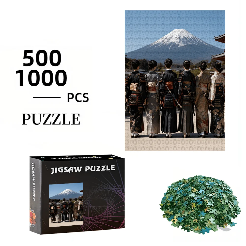 500 قطعة أو 1000 قطعة أحجية جبل فوجي وكيمونو مناسبة لأعياد الميلاد وعيد الميلاد وعيد الفصح والعودة إلى المدرسة - تحدي متوسطة #2