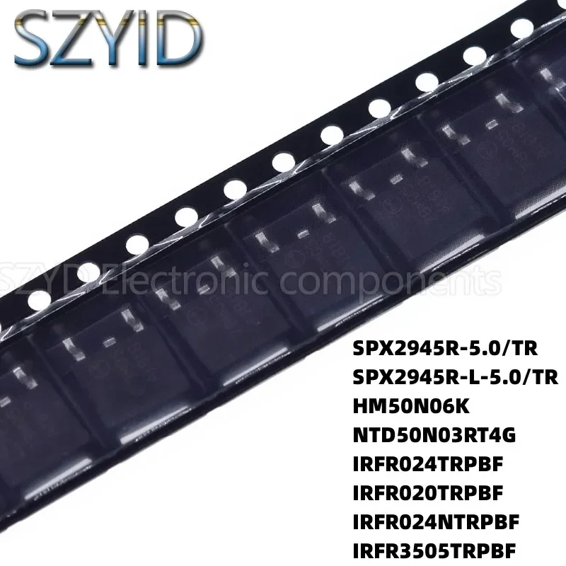 100PCS TO252 SPX2945R-5.0/TR SPX2945R-L-5.0/TR HM50N06K NTD50N03RT4G IRFR024TRPBF IRFR020TRPBF IRFR024NTRPBF IRFR3505TRPBF