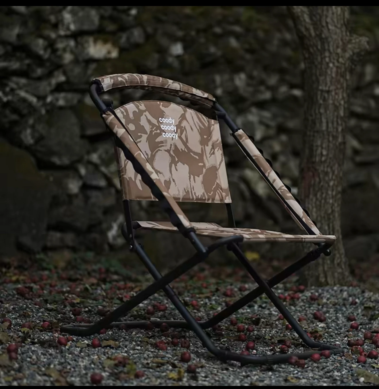 Kudi Outdoor Tactical Folding Chair Picnic Fishing Adjustable Portable Camping Fan Color Chair