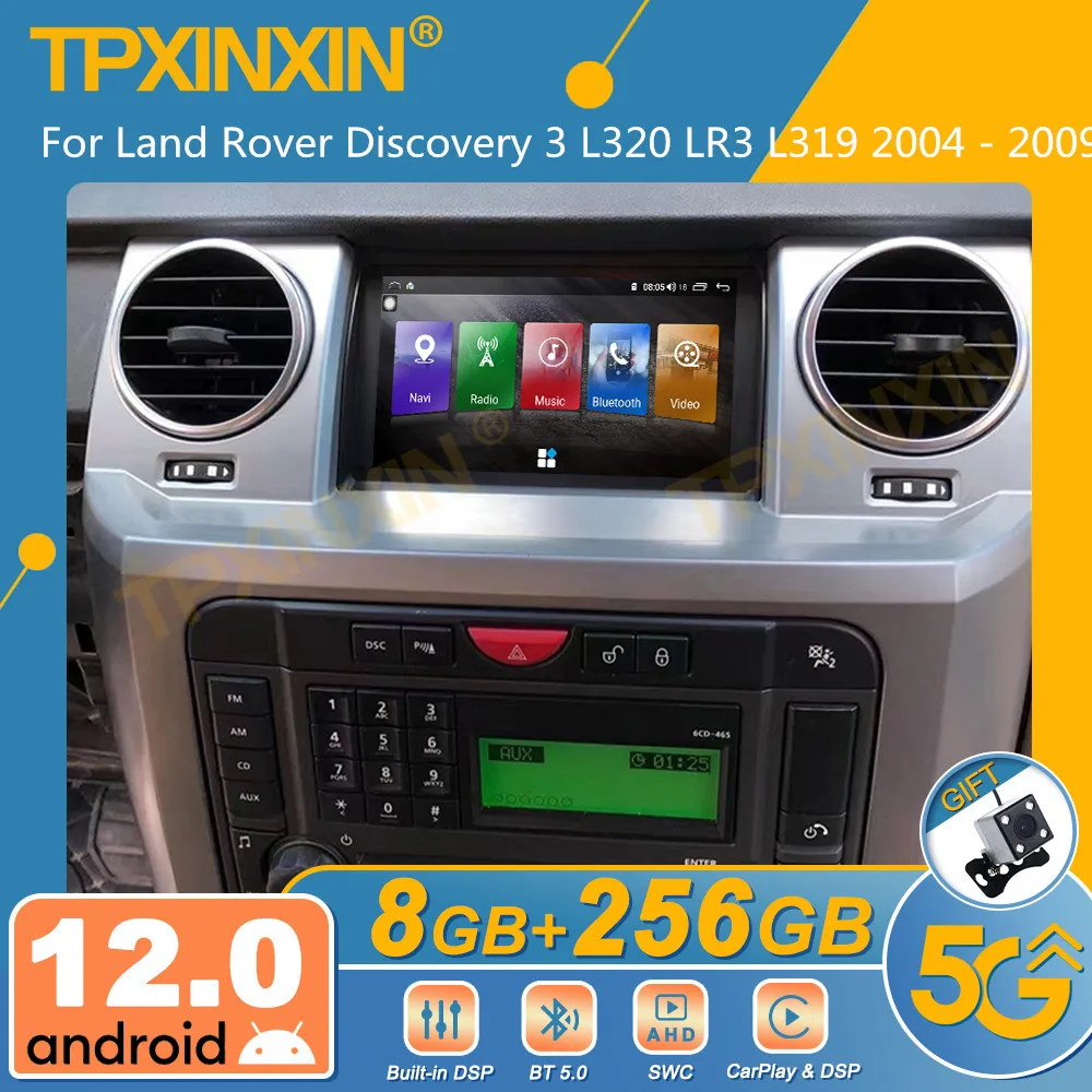 

Android 10.0 For Land Rover Discovery 3 LR3 2004 2005-2009 Stereo Touch Screen DSP Navigation 128GB Multimedia GPS Radio Player