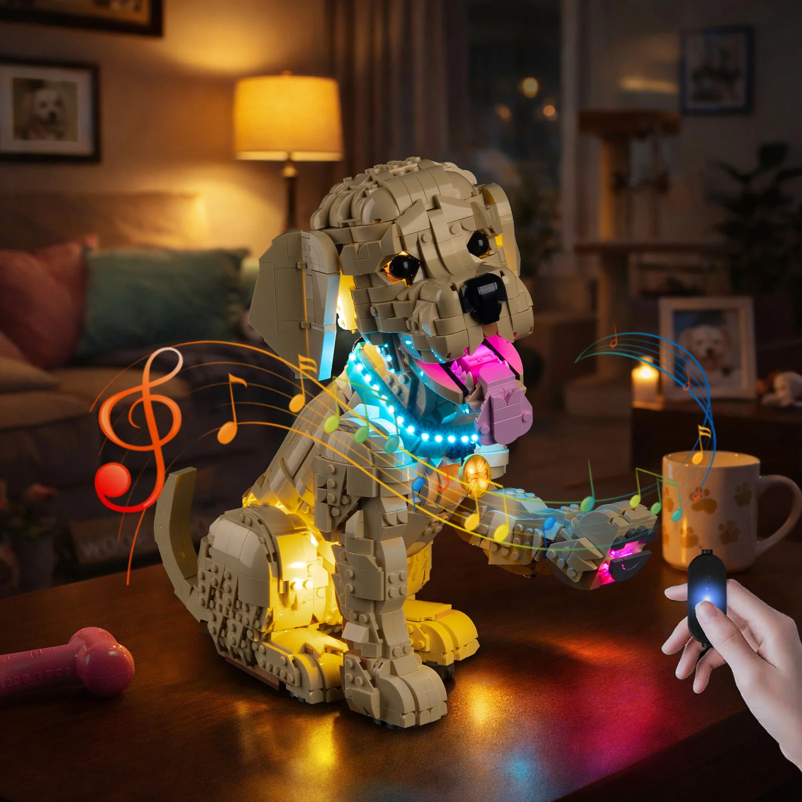 LED-Lichtset passend für Lego Golden Retriever Welpen # 11384 Bausteine