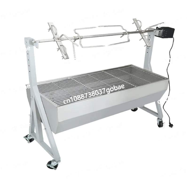 

Outdoor fully automatic grill for grilling whole beef and lamb