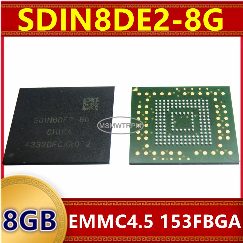 

Memory Chip IC SDIN8DE2-8G 8GB EMMC4.5 153FBGA Integrated Circuits New Original In Stock