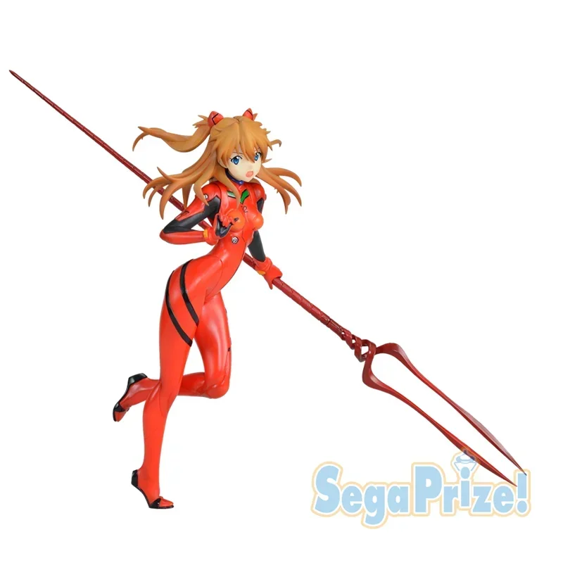 Original SEGA NEON GENESIS EVANGELION Anime Figure Asuka Langley Soryu Lance of Longinus Action Figure Toys for Kids Gift Model