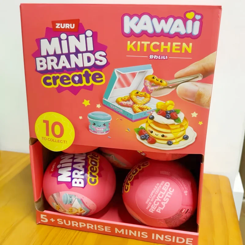 En stock: Nuevo set de juguetes coleccionables Zuru Mini Brands Create Kawaii Kitchen Serie 2 DIY Cápsula Surtida, regalos para amantes de la gastronomía.
