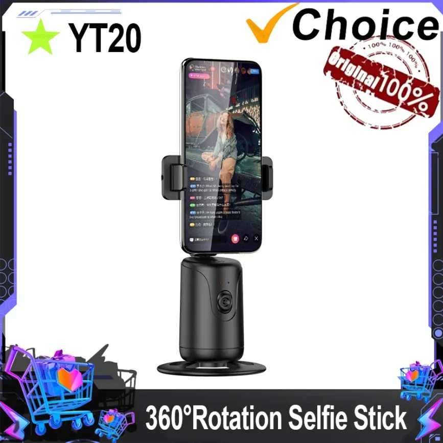 Intelligent Face Tracking Handheld GimbalAl 360°Rotation Selfie Stick for iPhone 17~12 Samsung Xiaomi Record Life Phone Holder