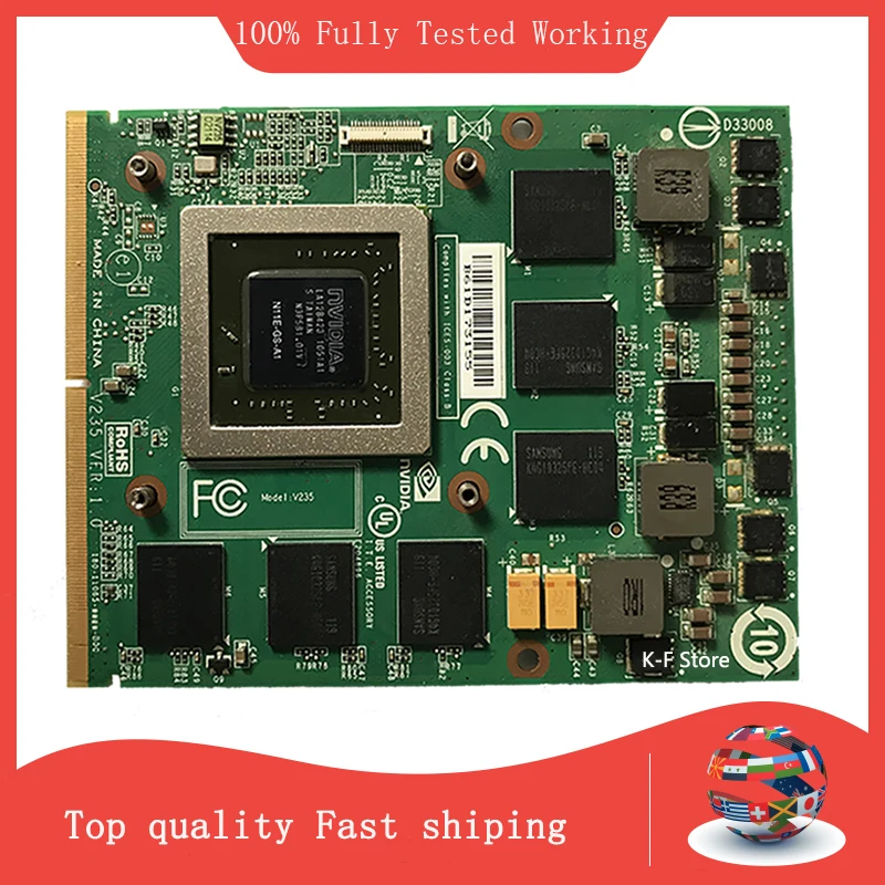 Original GTX 460M GTX460M CN-0479NV N11E-GS-A1 DDR5 1.5GB VGA Video Graphics Card For Laptop DELL M15X M17X R1 R2 Fully Tested view 3